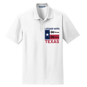 I Stand With Texas Dry Zone Grid Polo