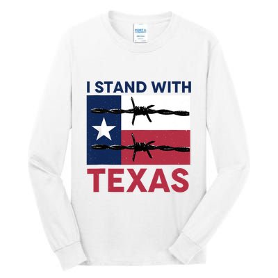 I Stand With Texas Tall Long Sleeve T-Shirt