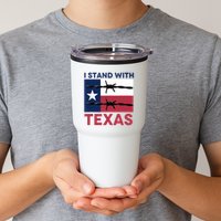 I Stand With Texas Tumbler