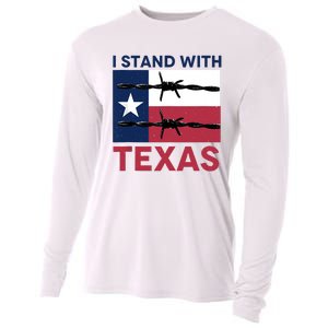 I Stand With Texas Cooling Performance Long Sleeve Crew