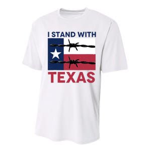 I Stand With Texas Performance Sprint T-Shirt