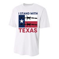 I Stand With Texas Performance Sprint T-Shirt