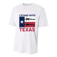 I Stand With Texas Youth Performance Sprint T-Shirt