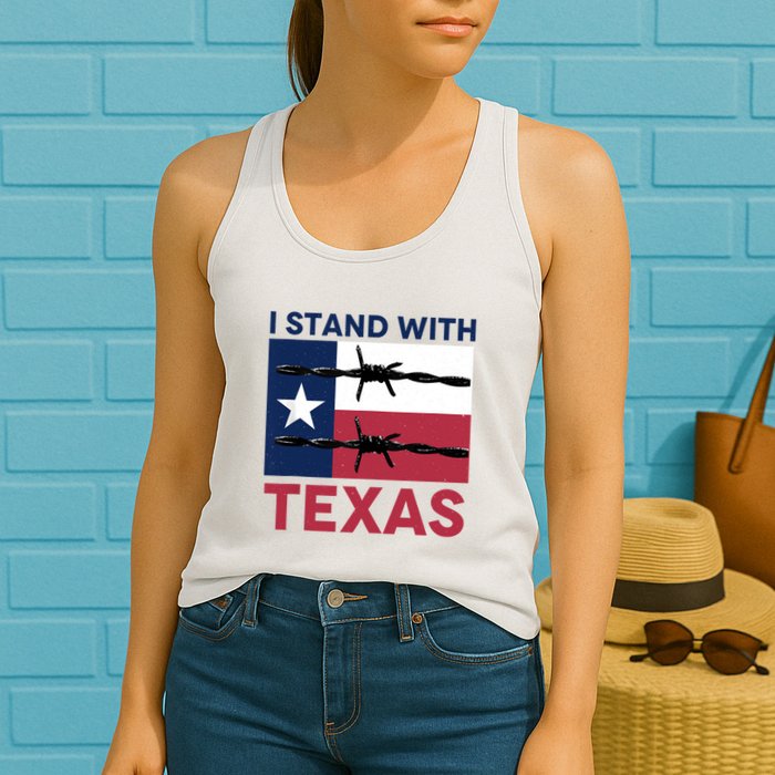 I Stand With Texas Womens Tank Top