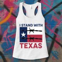 I Stand With Texas Womens Tank Top