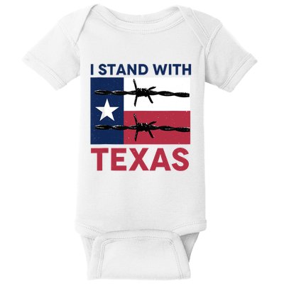 I Stand With Texas Baby Bodysuit