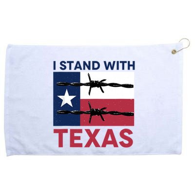 I Stand With Texas Grommeted Golf Towel