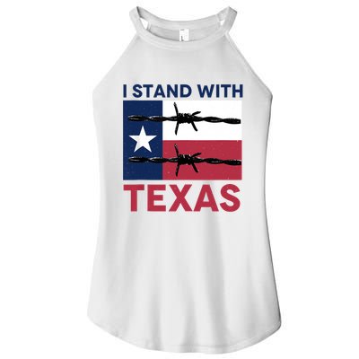 I Stand With Texas Women's Perfect Tri Rocker Tank