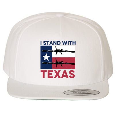 I Stand With Texas Wool Snapback Cap