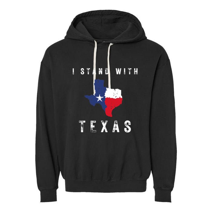 I Stand With Texas Garment-Dyed Fleece Hoodie