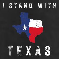 I Stand With Texas Garment-Dyed Fleece Hoodie