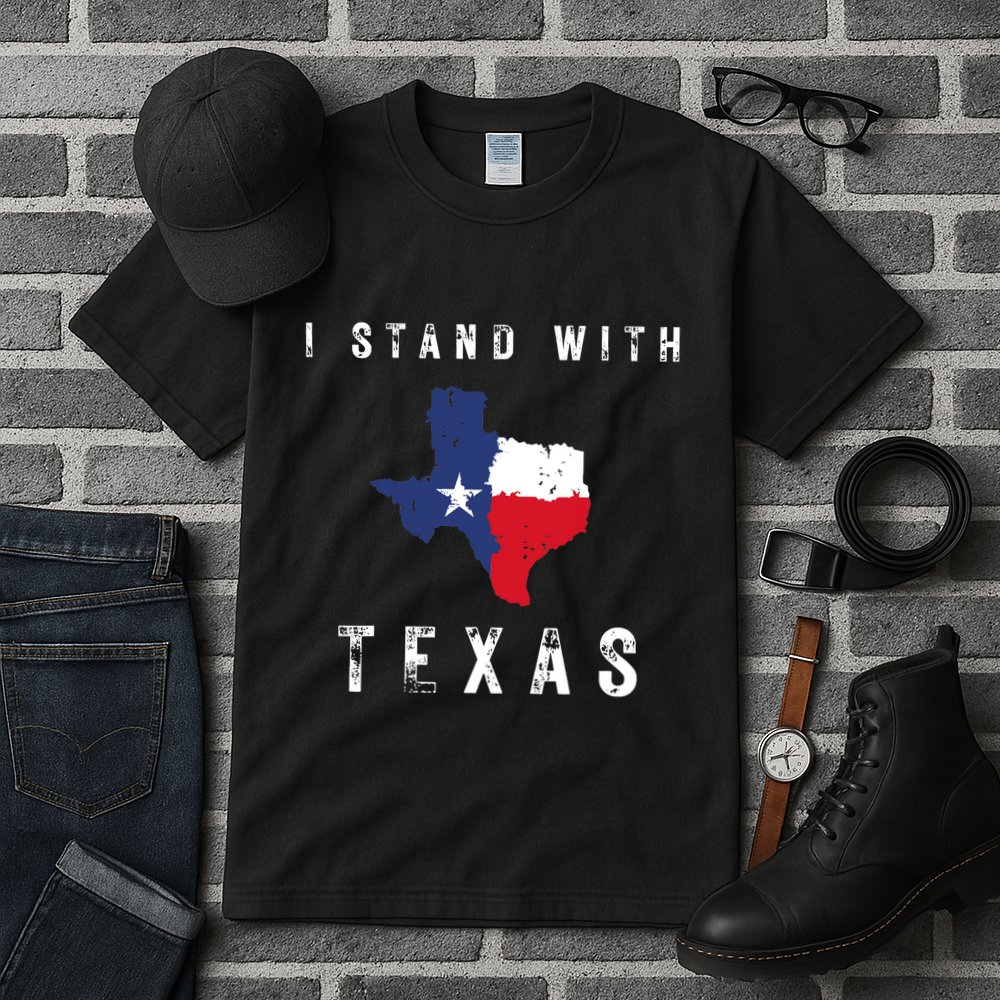 I Stand With Texas Tall T-Shirt