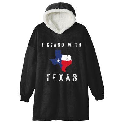 I Stand With Texas Hooded Wearable Blanket