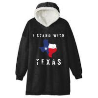 I Stand With Texas Hooded Wearable Blanket
