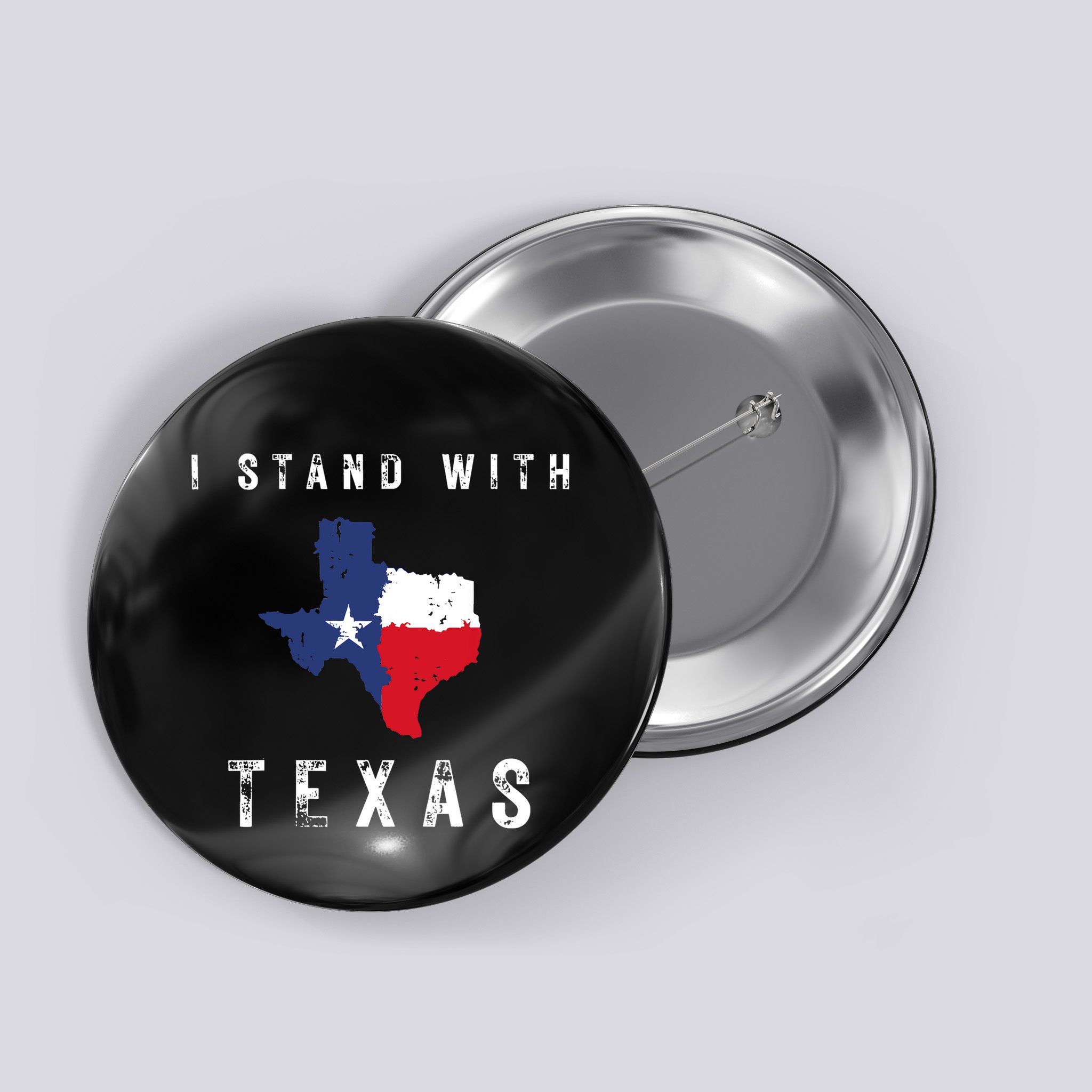 I Stand With Texas Button