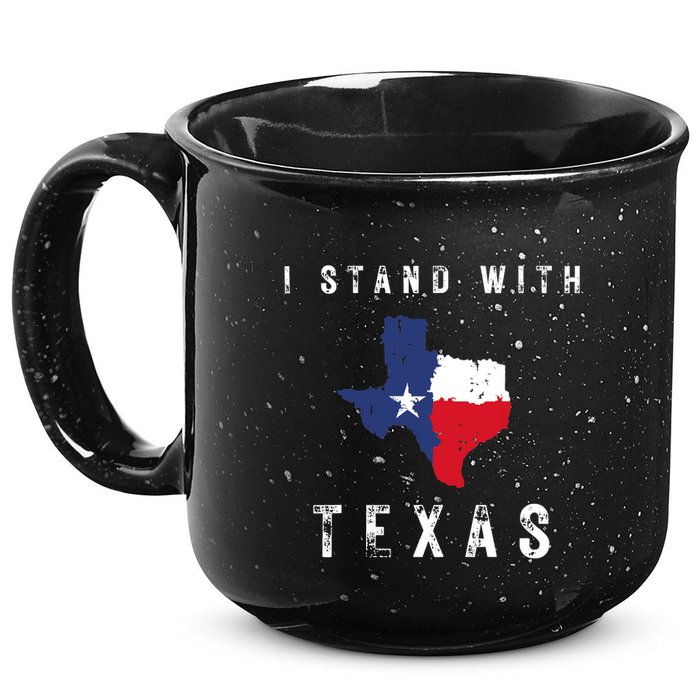 I Stand With Texas 15oz Campfire Ceramic Mug