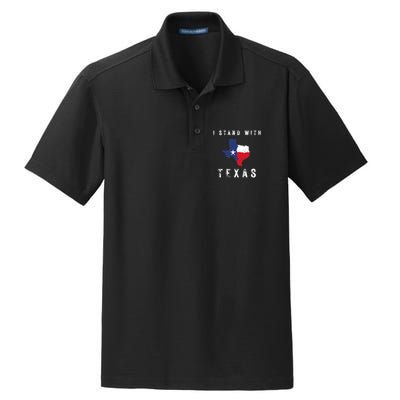 I Stand With Texas Dry Zone Grid Polo