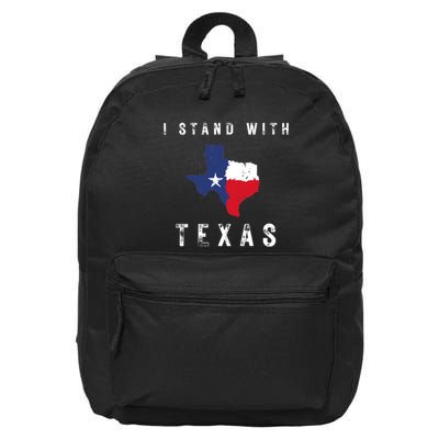 I Stand With Texas 16 in Basic Backpack