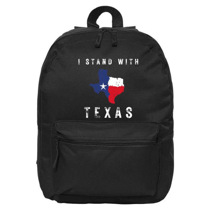 I Stand With Texas 16 in Basic Backpack