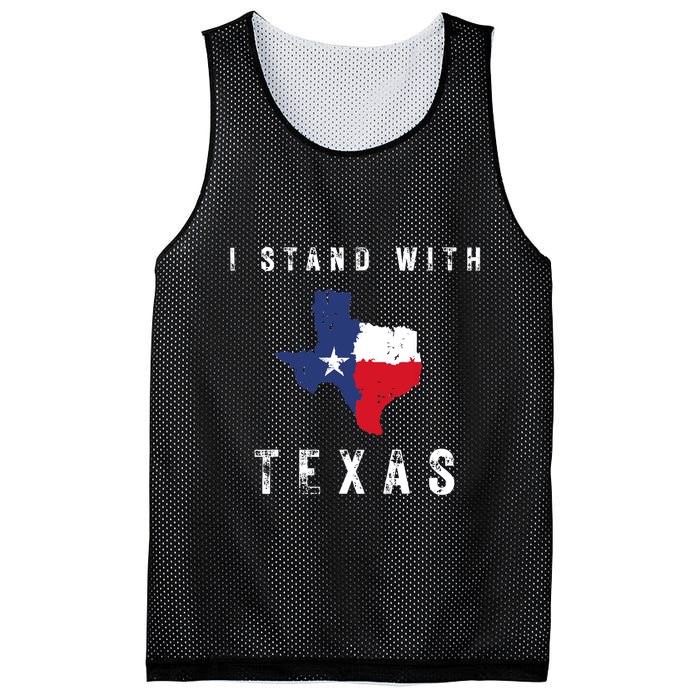 I Stand With Texas Mesh Reversible Basketball Jersey Tank