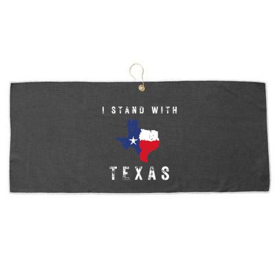 I Stand With Texas Large Microfiber Waffle Golf Towel