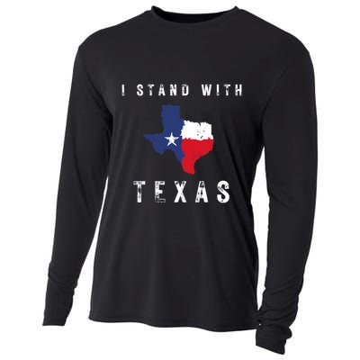 I Stand With Texas Cooling Performance Long Sleeve Crew