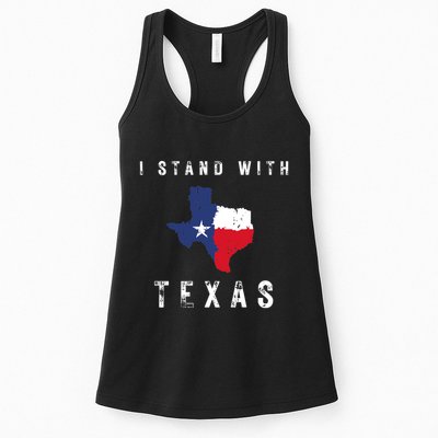 I Stand With Texas Womens Tank Top