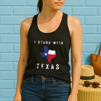 I Stand With Texas Womens Tank Top