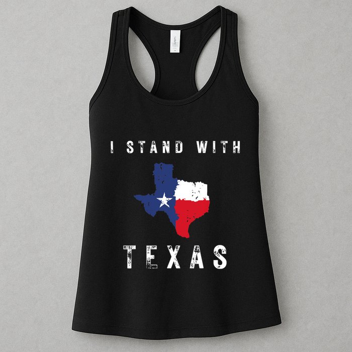 I Stand With Texas Womens Tank Top
