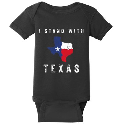 I Stand With Texas Baby Bodysuit