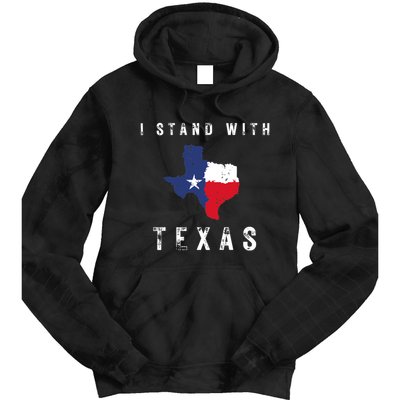 I Stand With Texas Tie Dye Hoodie