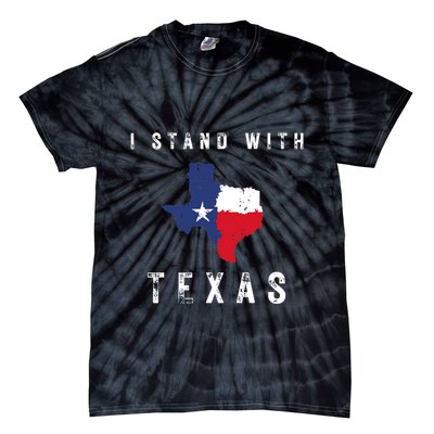 I Stand With Texas Tie-Dye T-Shirt