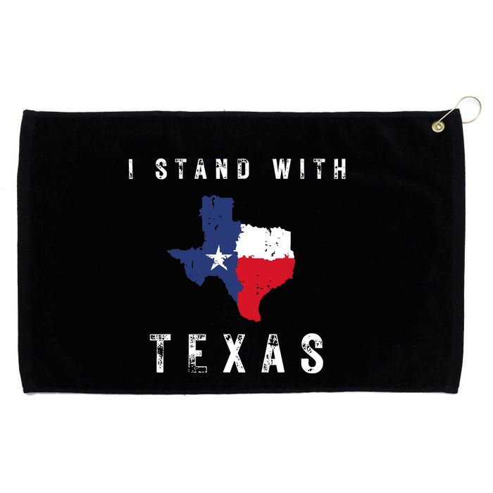I Stand With Texas Grommeted Golf Towel