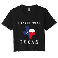 I Stand With Texas Crop Top