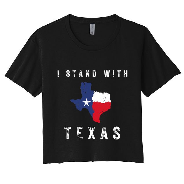 I Stand With Texas Crop Top