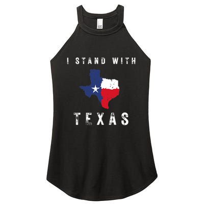 I Stand With Texas Women's Perfect Tri Rocker Tank
