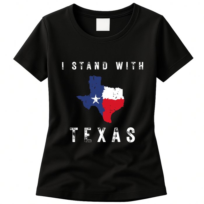 I Stand With Texas Womens T-Shirt
