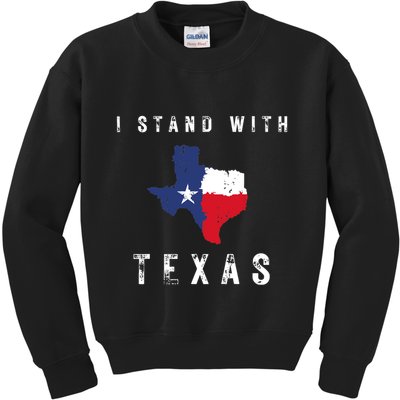 I Stand With Texas Kids Sweatshirt
