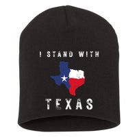 I Stand With Texas Short Acrylic Beanie