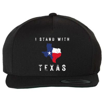 I Stand With Texas Wool Snapback Cap