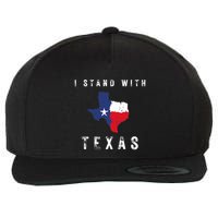 I Stand With Texas Wool Snapback Cap