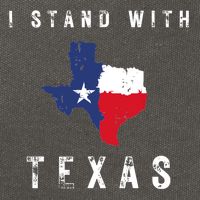 I Stand With Texas Cotton Canvas Backpack
