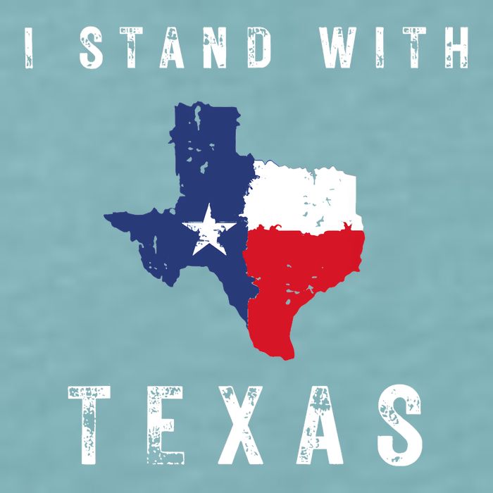 I Stand With Texas Sueded Cloud Jersey T-Shirt