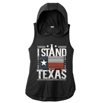 I Stand With Texas Scotus Ladies PosiCharge Tri-Blend Wicking Draft Hoodie Tank