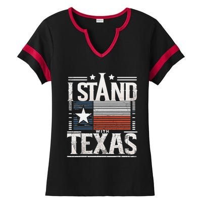 I Stand With Texas Scotus Ladies Halftime Notch Neck Tee