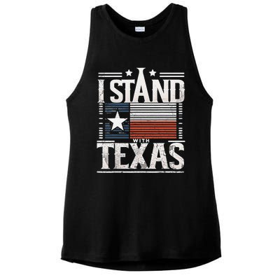 I Stand With Texas Scotus Ladies PosiCharge Tri-Blend Wicking Tank