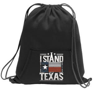 I Stand With Texas Scotus Sweatshirt Cinch Pack Bag