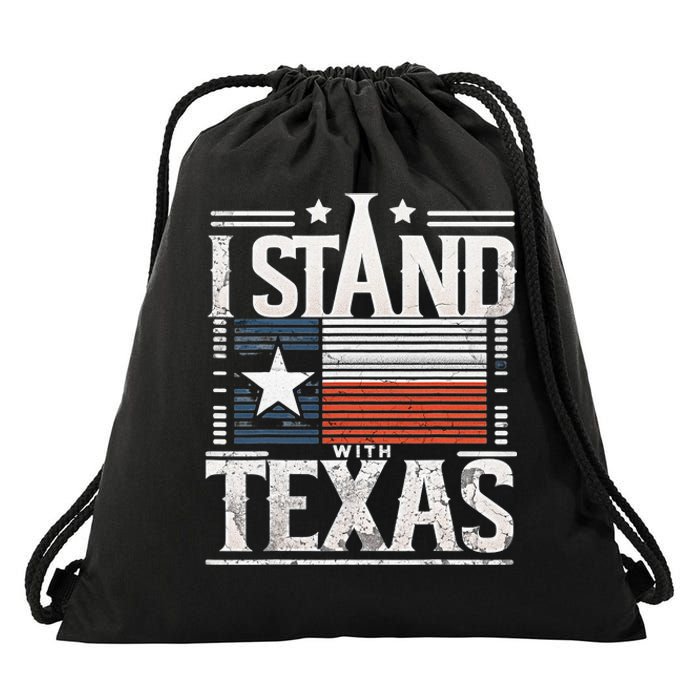 I Stand With Texas Scotus Drawstring Bag