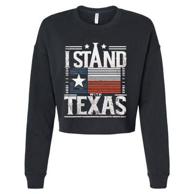 I Stand With Texas Scotus Cropped Pullover Crew