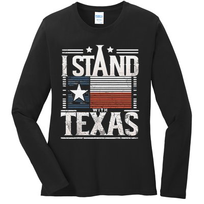 I Stand With Texas Scotus Ladies Long Sleeve Shirt